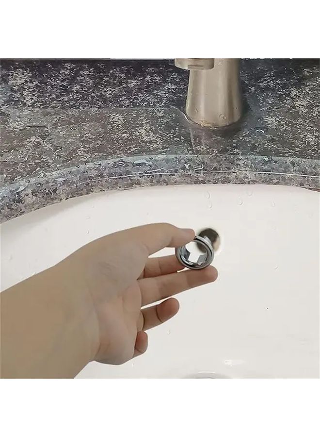 Double Layered Sink Basin Overflow Cover Caps 10pcs Bathtub Shower Washing Machine - Image 3